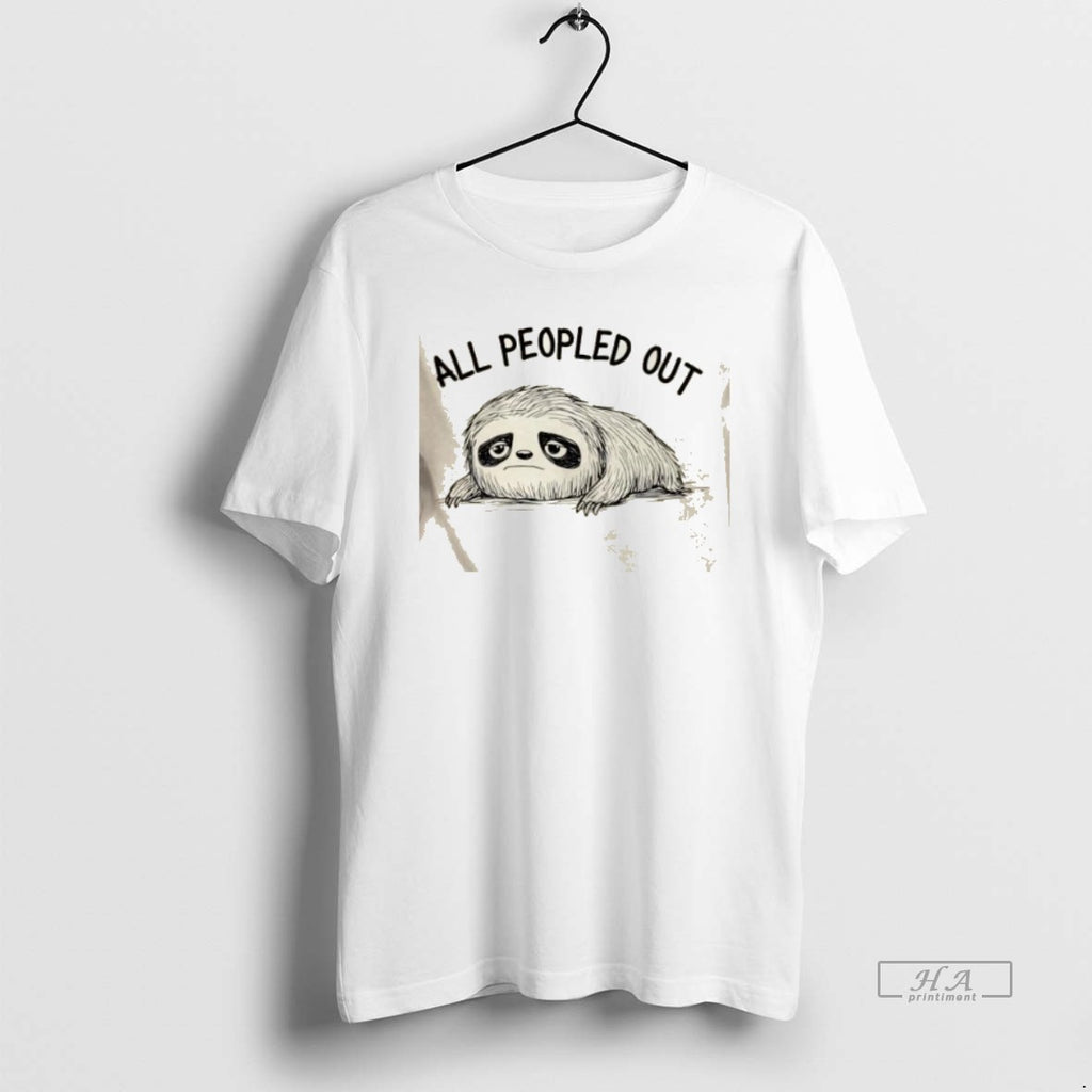 Trendy Sloth All Peopled Out