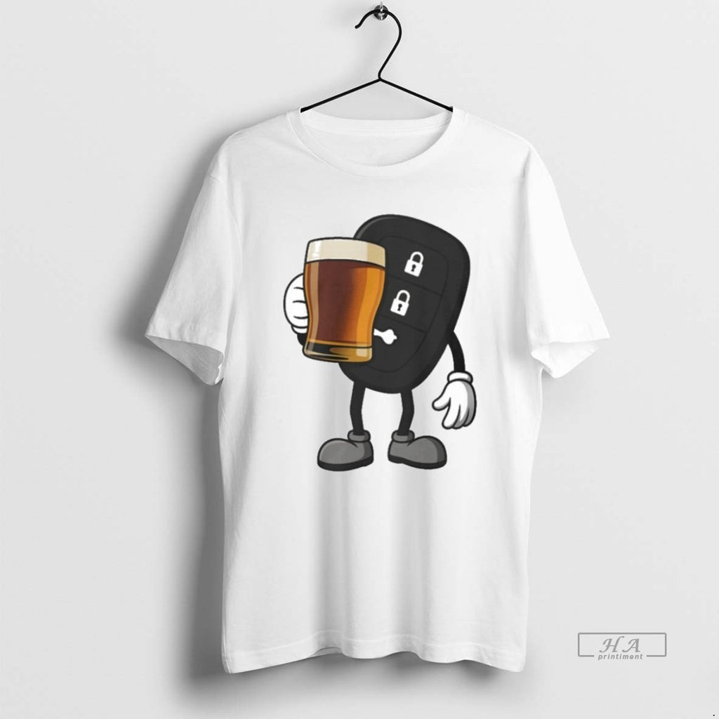 Trendy Car Remote Key Holding Beer Meme