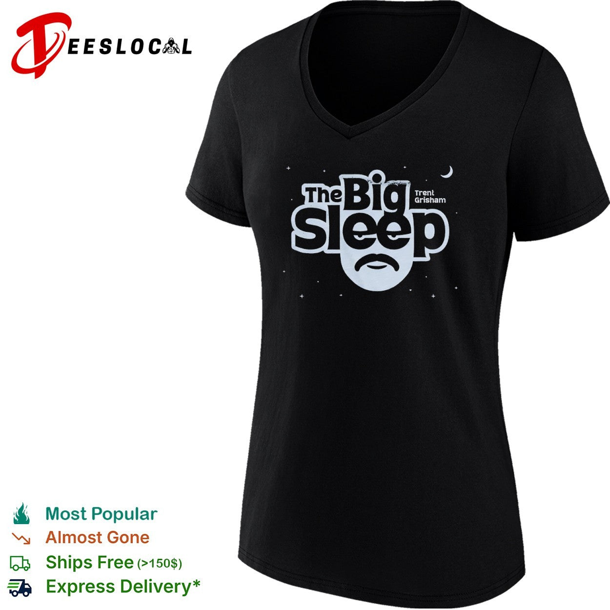 Trent Grisham the big sleep mustache shirt