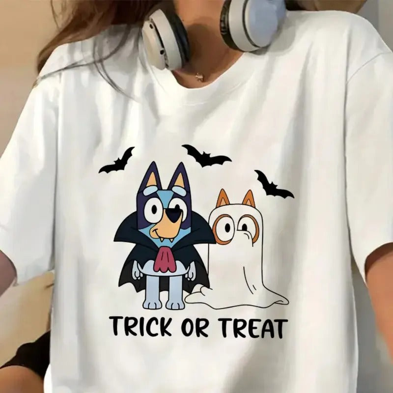 Trick or Treat Shirt, Spooky Season Shirt, Fall Tshirt, Halloween Shirt Top Womenswear Hoodie, Sweatshirt | TeeBloomCo.com