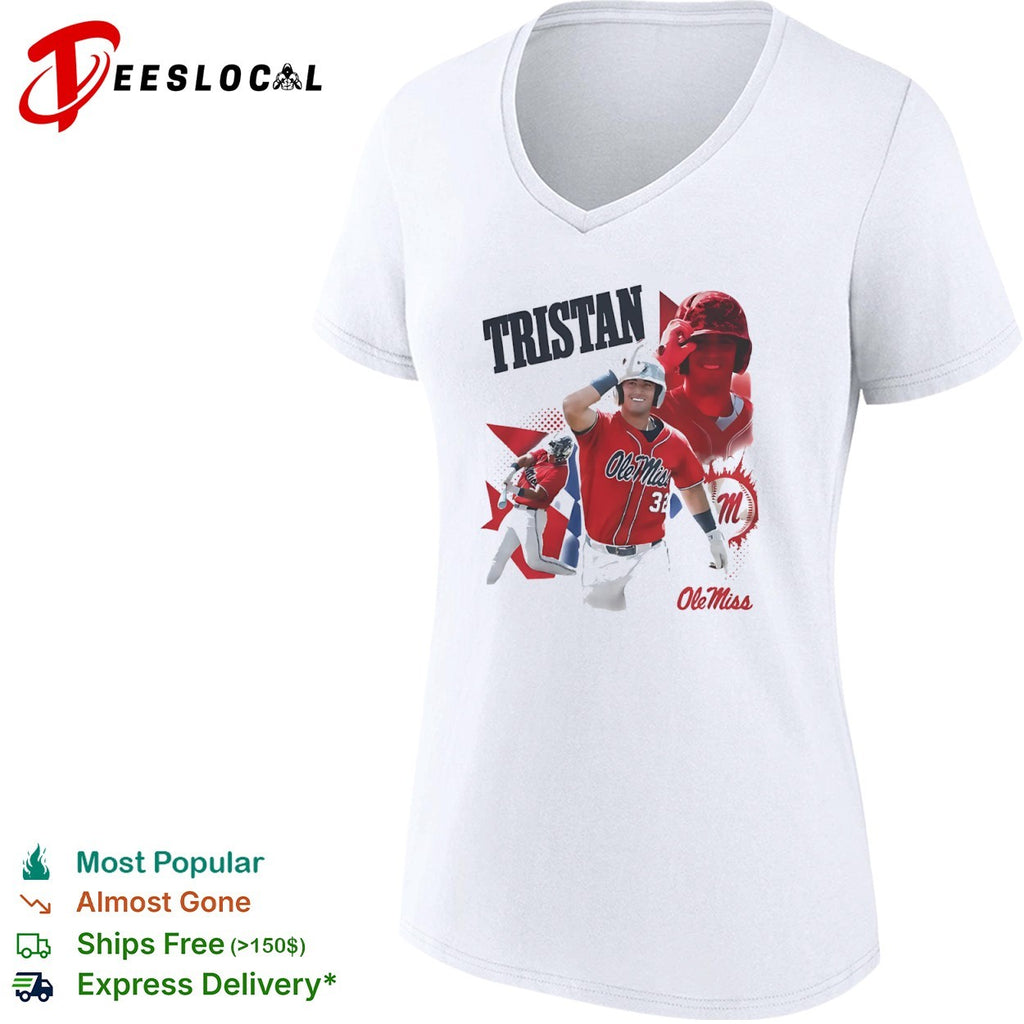 Tristan Ole Miss Rebels softball shirt
