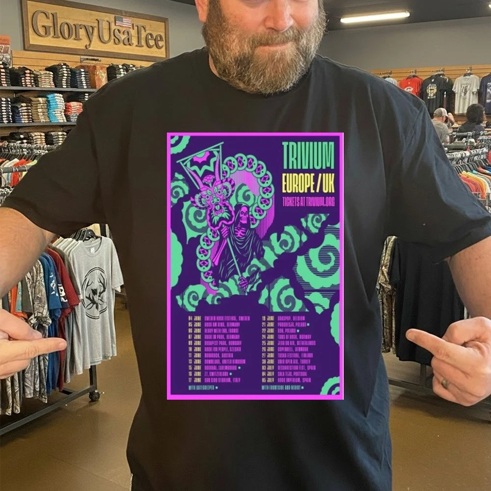 Trivium Live EU &amp; UK 2026 Poster Shirt