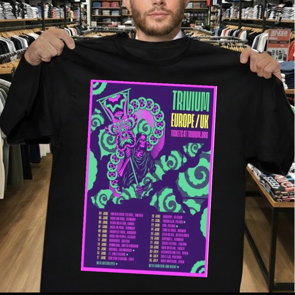 Trivium Live EU &amp; UK 2026 Poster Shirt