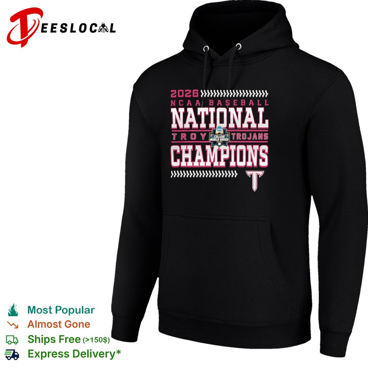 Troy Trojans 2026 NCAA Baseball National Champions College World Series Omaha shirt