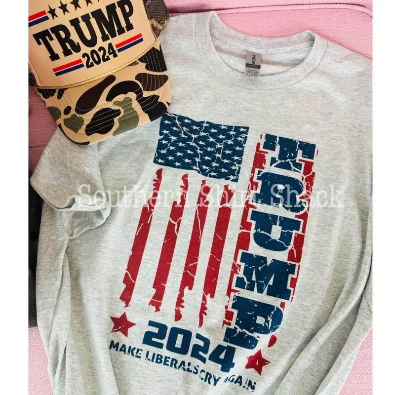 Trump- make libs cry t shirt Hoodie, Sweatshirt | TeeBloomCo.com