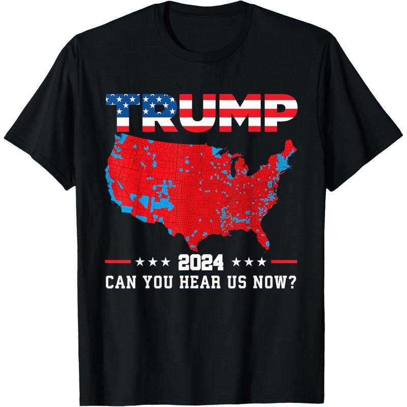 Trump 2024 Can You Hear Us Now Map of 2024 Election Results T-Shirt made in usa Hoodie, Sweatshirt | TeeBloomCo.com