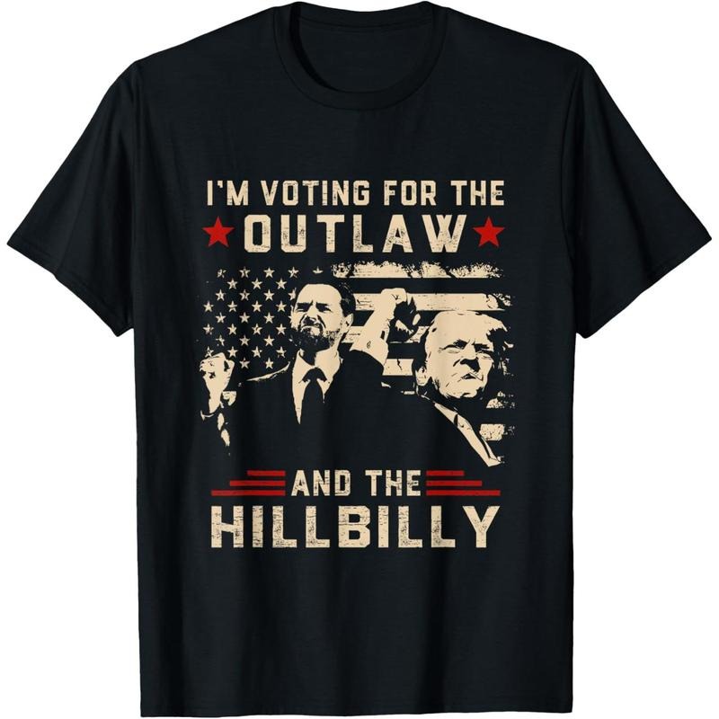 Trump 2024 Flag Outlaw Hillbilly J.D.Vance 2024 Donald Trump T-Shirt made in usa Hoodie, Sweatshirt | TeeBloomCo.com