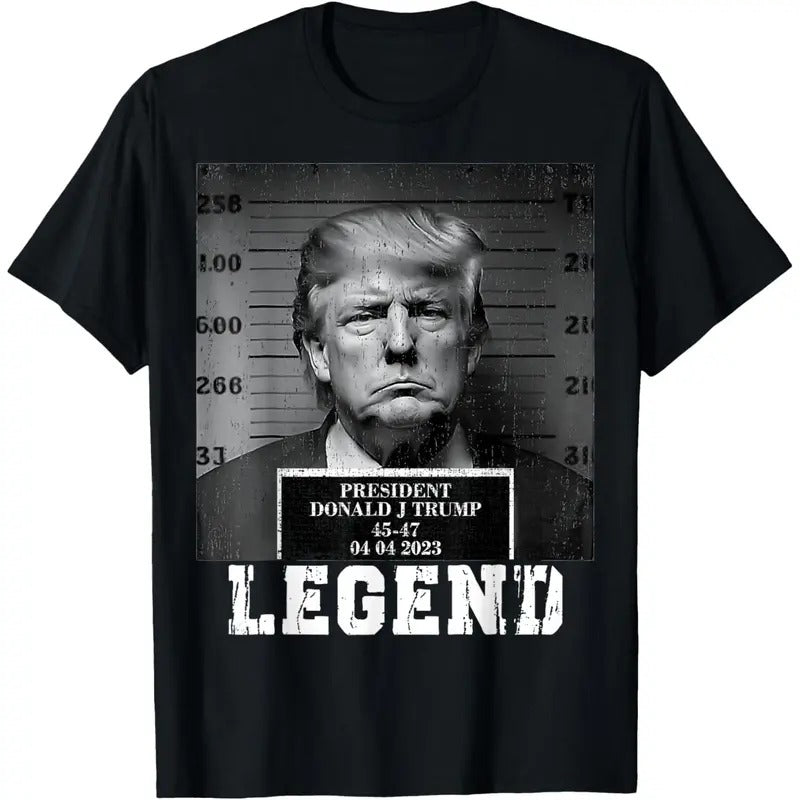 Trump 2024 Mugshot President Legend T-Shirt made in usa Hoodie, Sweatshirt | TeeBloomCo.com