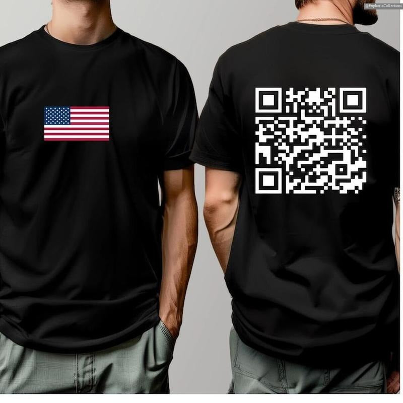 #Trump Dance QR Code T-Shirt, Viral #Trump Dance YMCA QR Code Shirt, Prank Meme Republican Tee, MAGA Election 2024 ,...