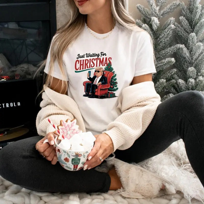 Trump Funny Christmas Shirt, Make Christmas Great Again T-Shirt, Maga Holiday Tee Pro-trump Christmas Sweater 2024 Casual...