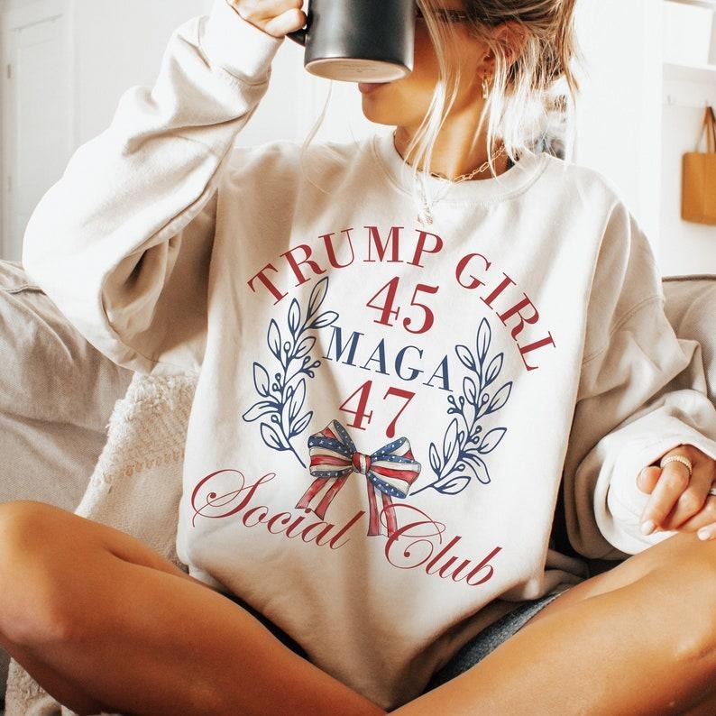 Trump Girl Shirt, American 4th Of July Shirt, 4th Of July Shirt, America Shirt, Fourth Of July Shirt, maga 45 47 Shirt,...
