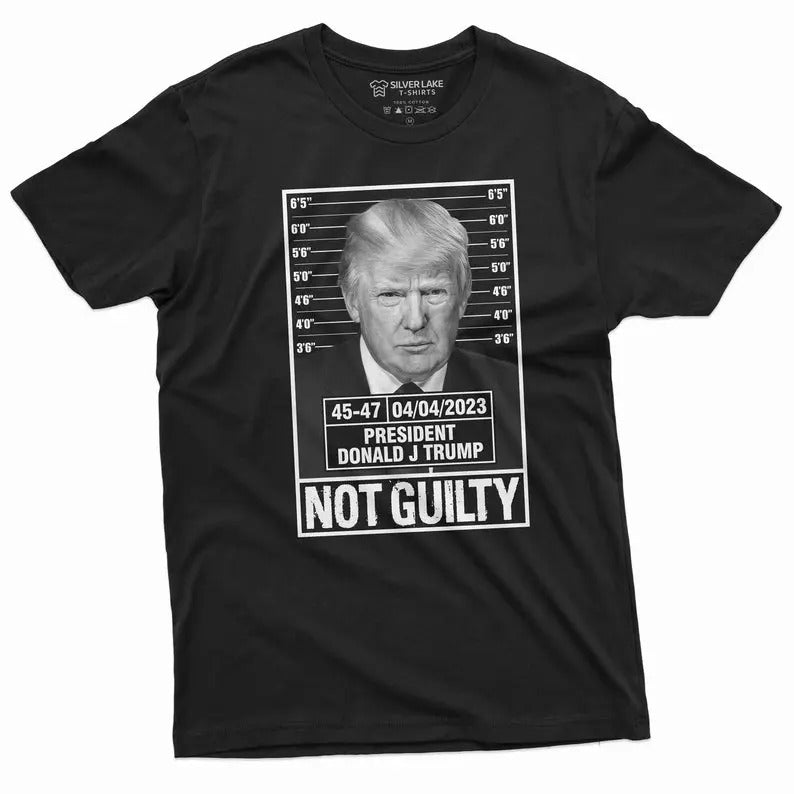 Trump Police Mugshot Photo T-shirt Not Guilty 45-47 President Tee shirt  sweater and hoodie Sweatshirt | TeeBloomCo.com