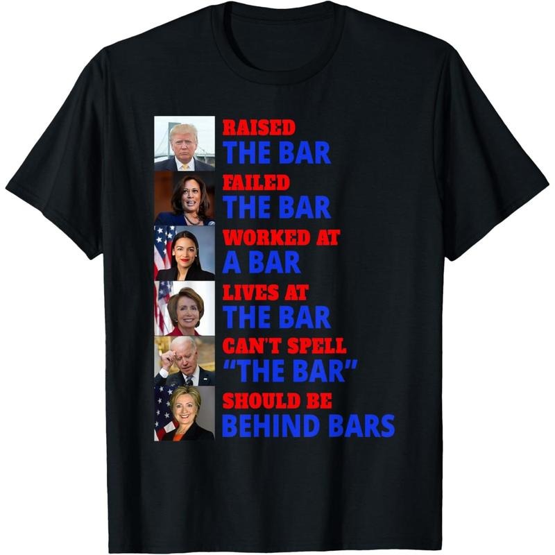 Trump Raised The Bar Harris Failed The Bar T-Shirt made in usa Hoodie, Sweatshirt | TeeBloomCo.com