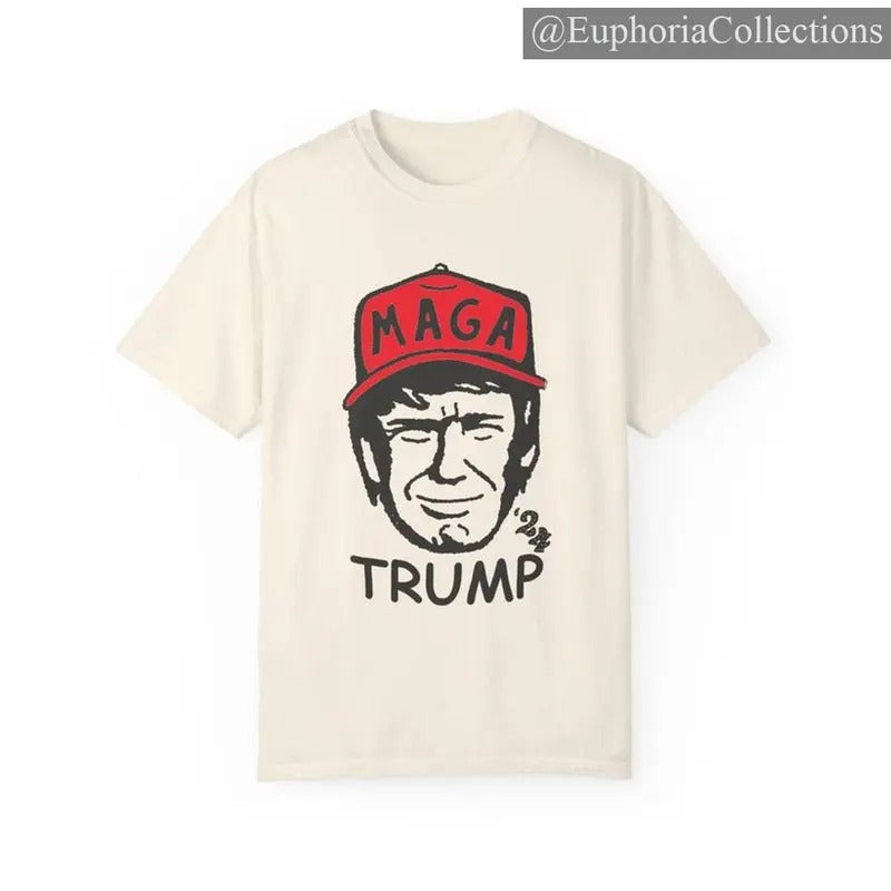 #Trump T-shirt, Vote Trump 2024 Tee, Size up for Oversized Tee , Retro Chic Tee Hoodie, Sweatshirt | TeeBloomCo.com