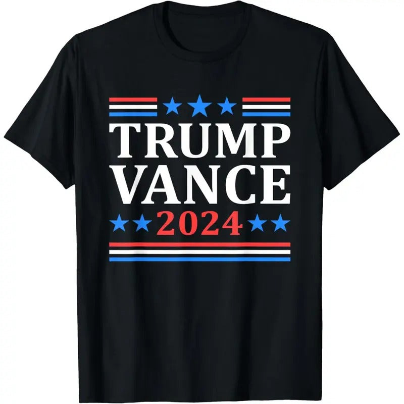 Trump Vance 2024 For President VP USA Election Patriotic T-Shirt made in usa Hoodie, Sweatshirt | TeeBloomCo.com