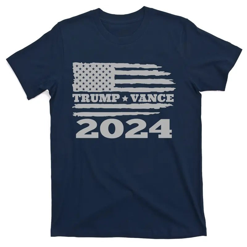 Trump Vance 2024 Gray Style T-Shirt Hoodie, Sweatshirt | TeeBloomCo.com