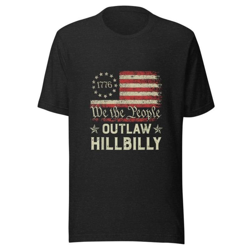 Trump Vance 2024 J.D. Vance Outlaw Hillbilly T-Shirt made in usa Hoodie, Sweatshirt | TeeBloomCo.com