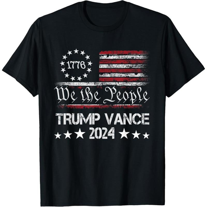 Trump Vance 2024 President Trump Supporter Re-Election T-Shirt made in usa Hoodie, Sweatshirt | TeeBloomCo.com