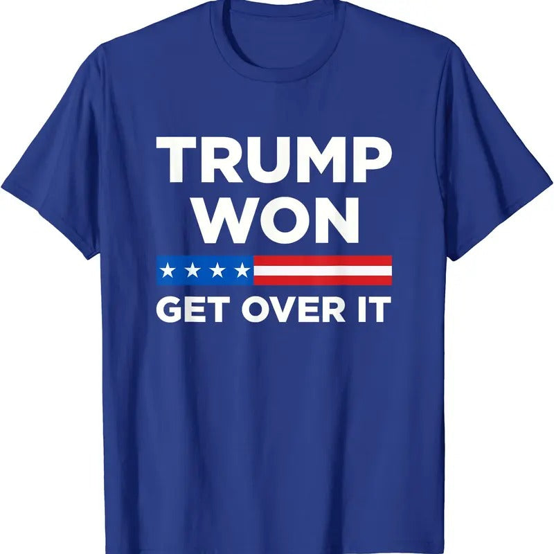 Trump Won Get Over It 2024 Donald Trump Won 2024 T-Shirt Hoodie, Sweatshirt | TeeBloomCo.com