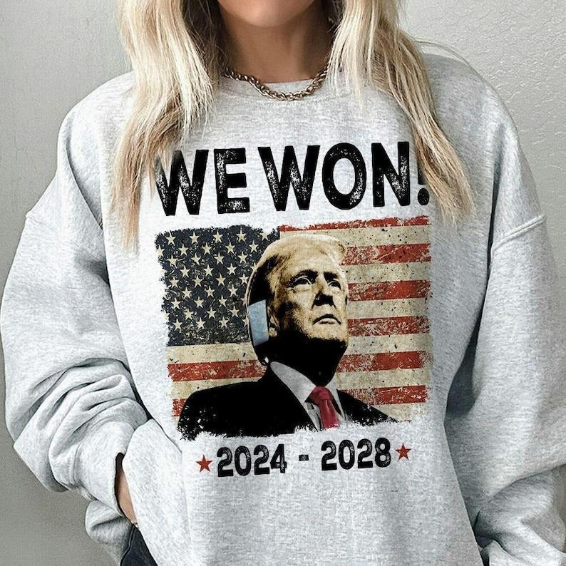 Trump Won sweatshirt, Trump Won 2024, Election sweatshirt, After Election sweatshirt, Trump We Won Unisex sweatshirt...
