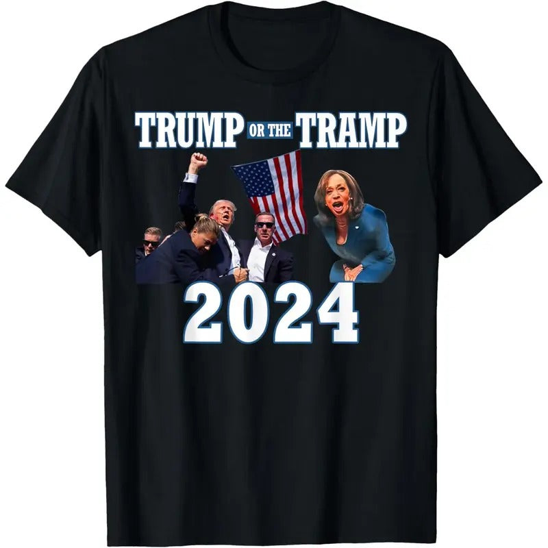 Trump or the Tramp 2024 Vote For Trump Trump Vance 2024 T-Shirt made in usa Hoodie, Sweatshirt | TeeBloomCo.com