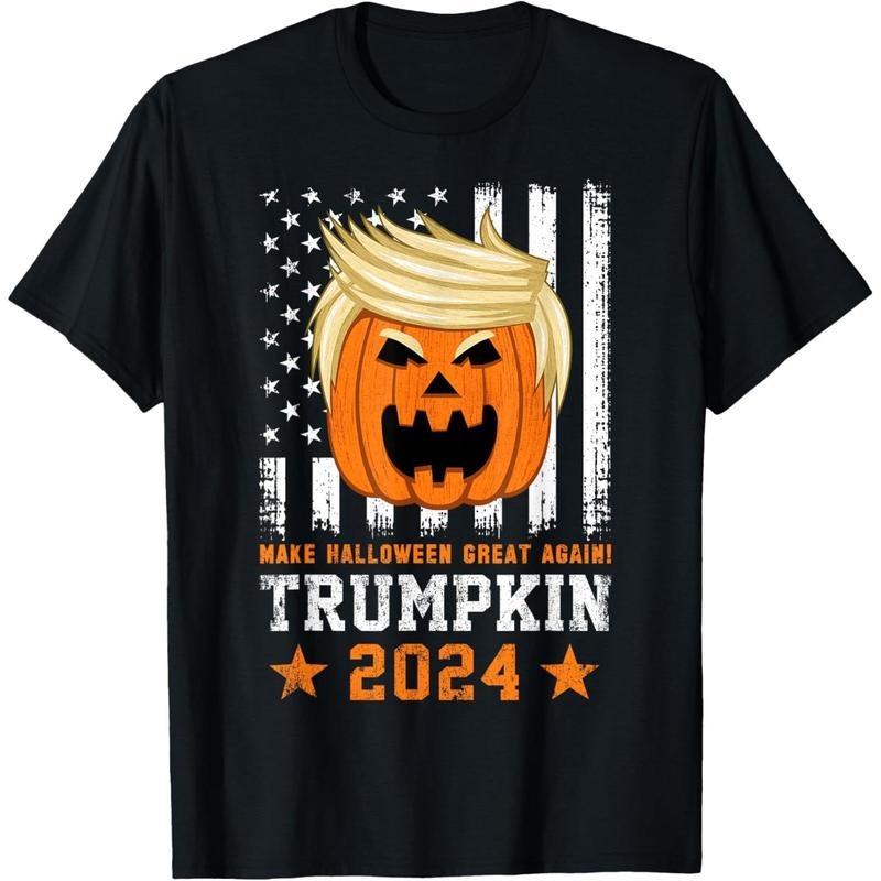 Trumpkin 2024 USA Make Halloween Great Again Funny Trump T-Shirt made in usa Hoodie, Sweatshirt | TeeBloomCo.com