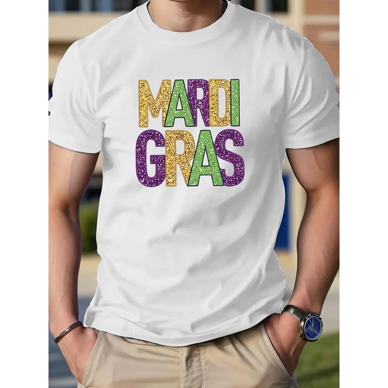 "Tuesday" Pattern Printing 100% Cotton Casual Novel Men's T-shirt, Short-sleeved Summer Shirt, Comfortable Fit,...
