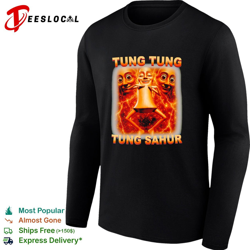 Tung Tung Tung Sahur lightning graphic shirt
