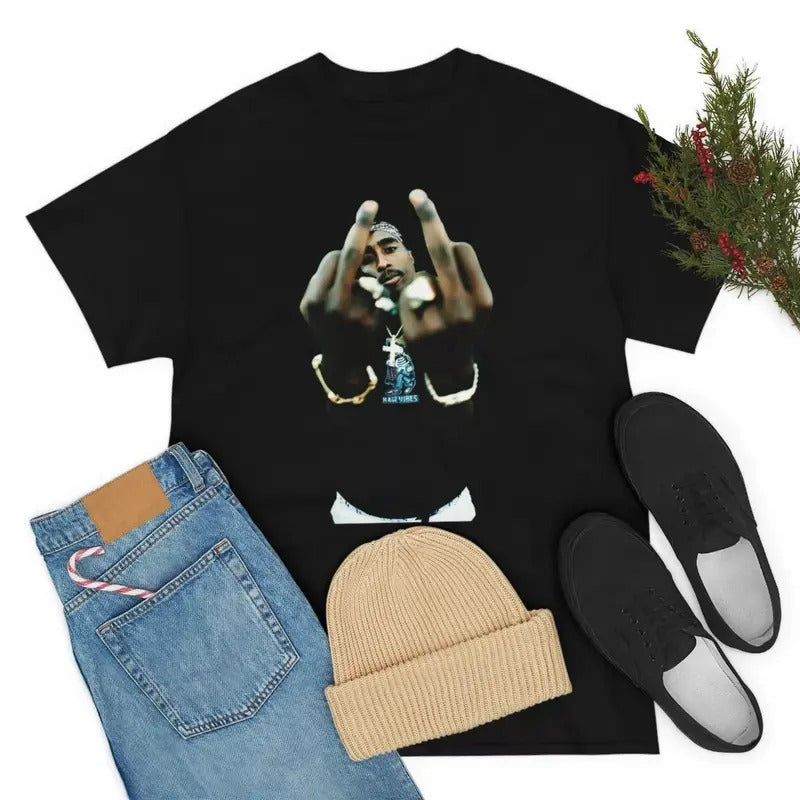 Tup@c Shakur TShirt 2Pac Tee Menswear Tshirt Cotton Streetwear Hoodie, Sweatshirt | TeeBloomCo.com