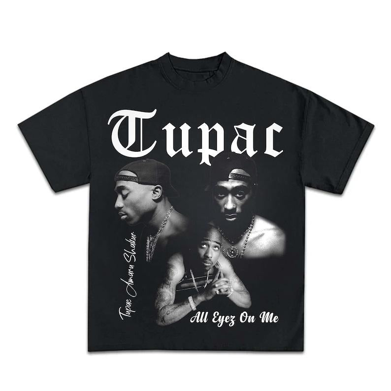 Tupac Shakur Rapper Makaveli Tees Small 2pac All Eyez On Me Hip Hop Festival Concert Music Rap Tshirt Hoodie, Sweatshirt
