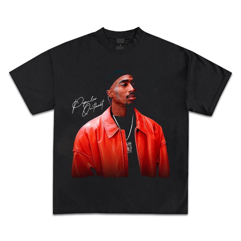 Tupaccc Graphic Tee, Retro 90s Style Statement Shirt Hoodie, Sweatshirt | TeeBloomCo.com