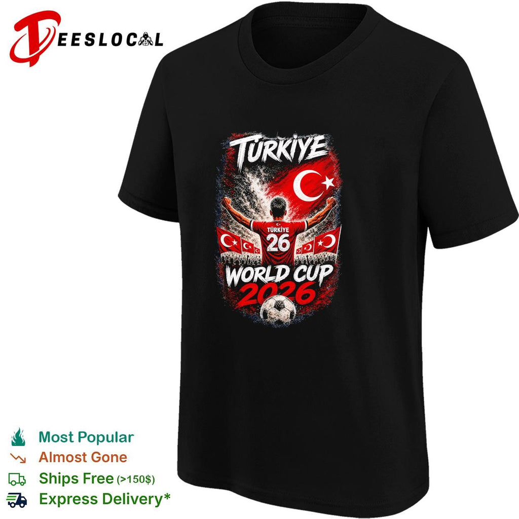 Turkiye World Cup 2026 number 26 soccer player poster shirt