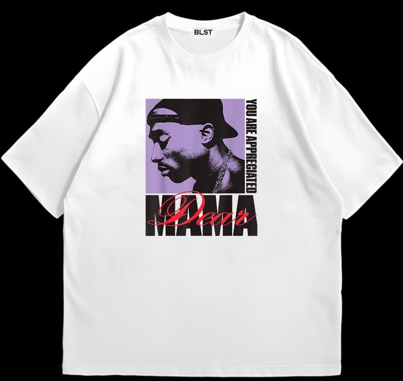 Tuu.PPac Dear Mamaa T-Shirt Retro Design Customizable Graphic Add Your Unique Twist Hoodie, Sweatshirt | TeeBloomCo.com