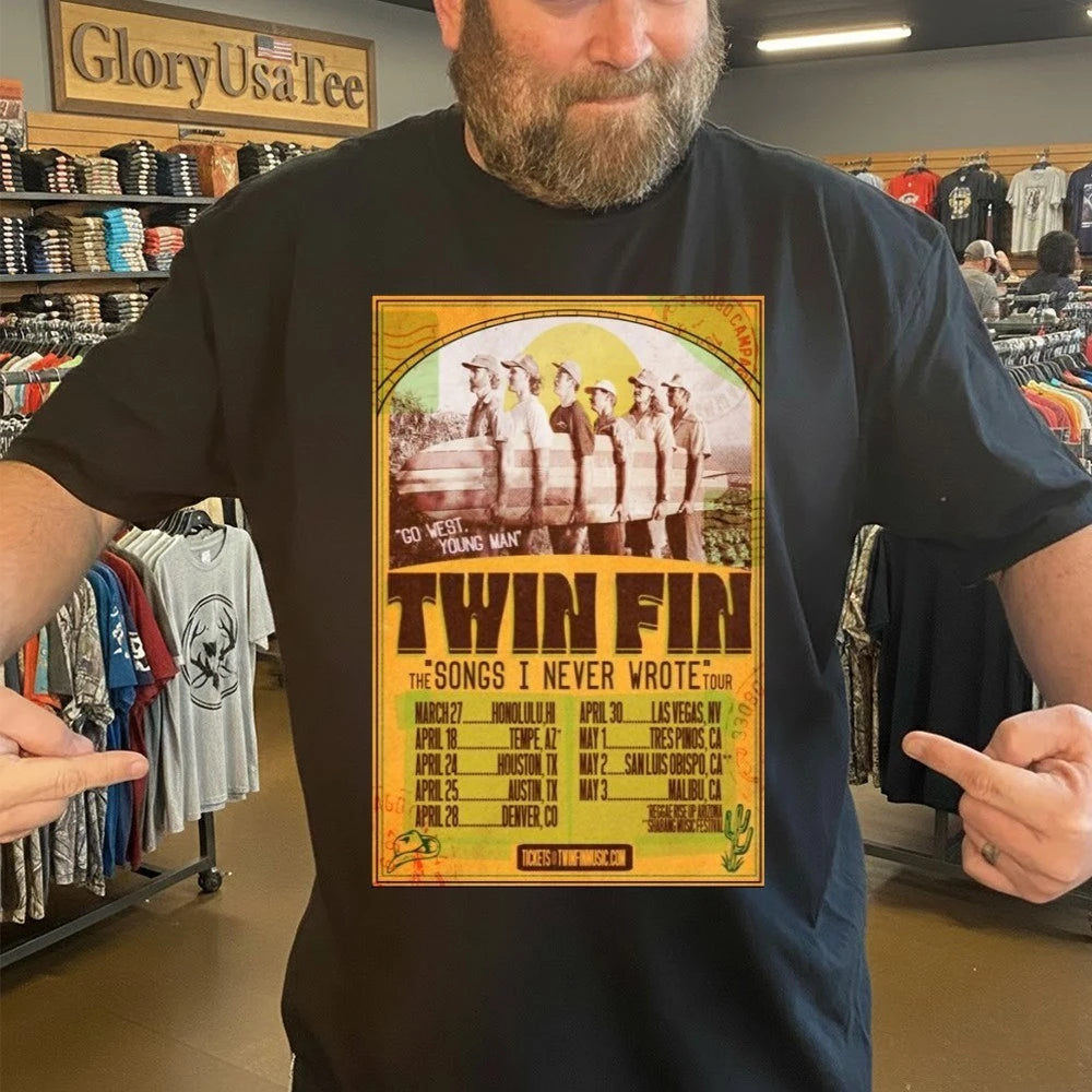 Twin Fin Tour Announcement 2026 Poster Shirt
