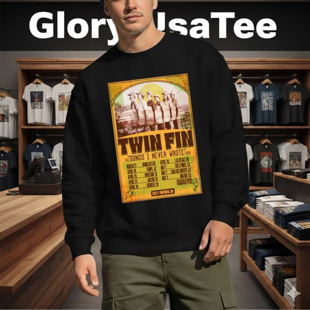 Twin Fin Tour Announcement 2026 Poster Shirt