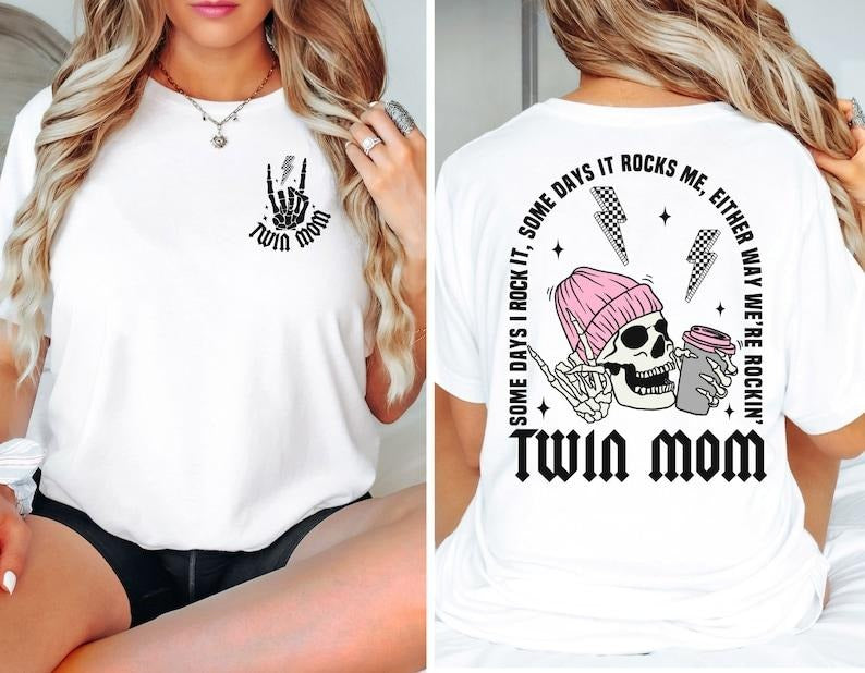 Twin Mom Shirt, Funny Twin Mom Shirt for Mother's Day Gift, Twin Mama T-Shirt, Mom of Two, Twins Shirt, Gift for Twin...