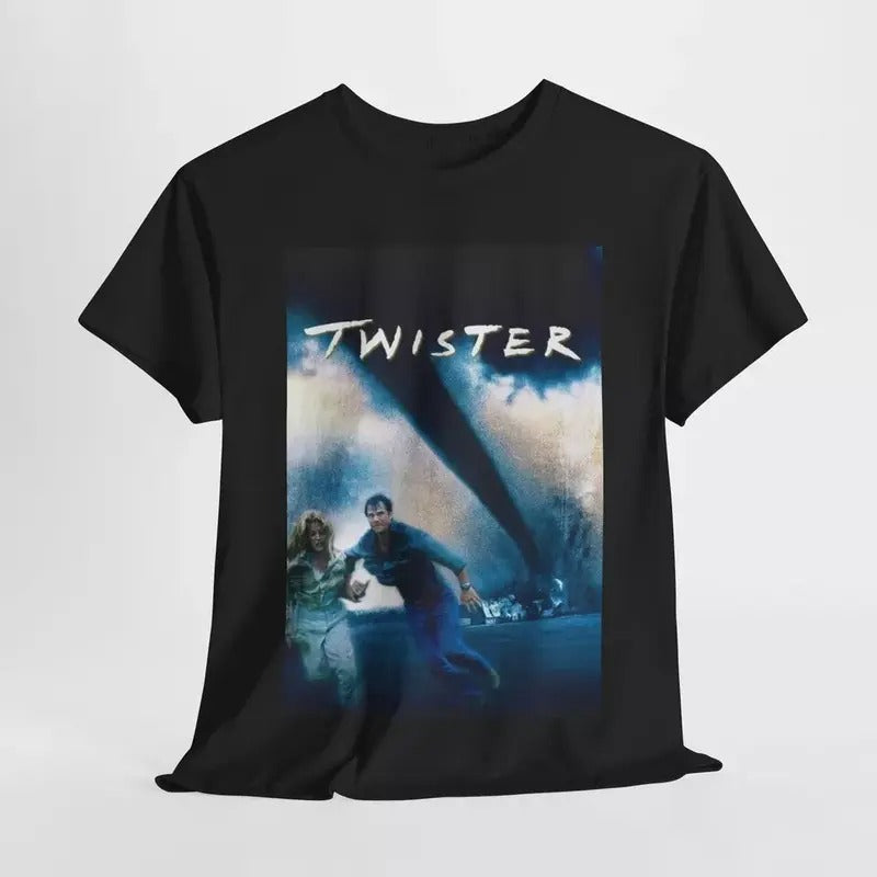 Twister Tshirt Vintage Movie Poster Retro Classic Unisex Heavy Cotton Tee Casual Menswear Hoodie, Sweatshirt | TeeBloomCo.com