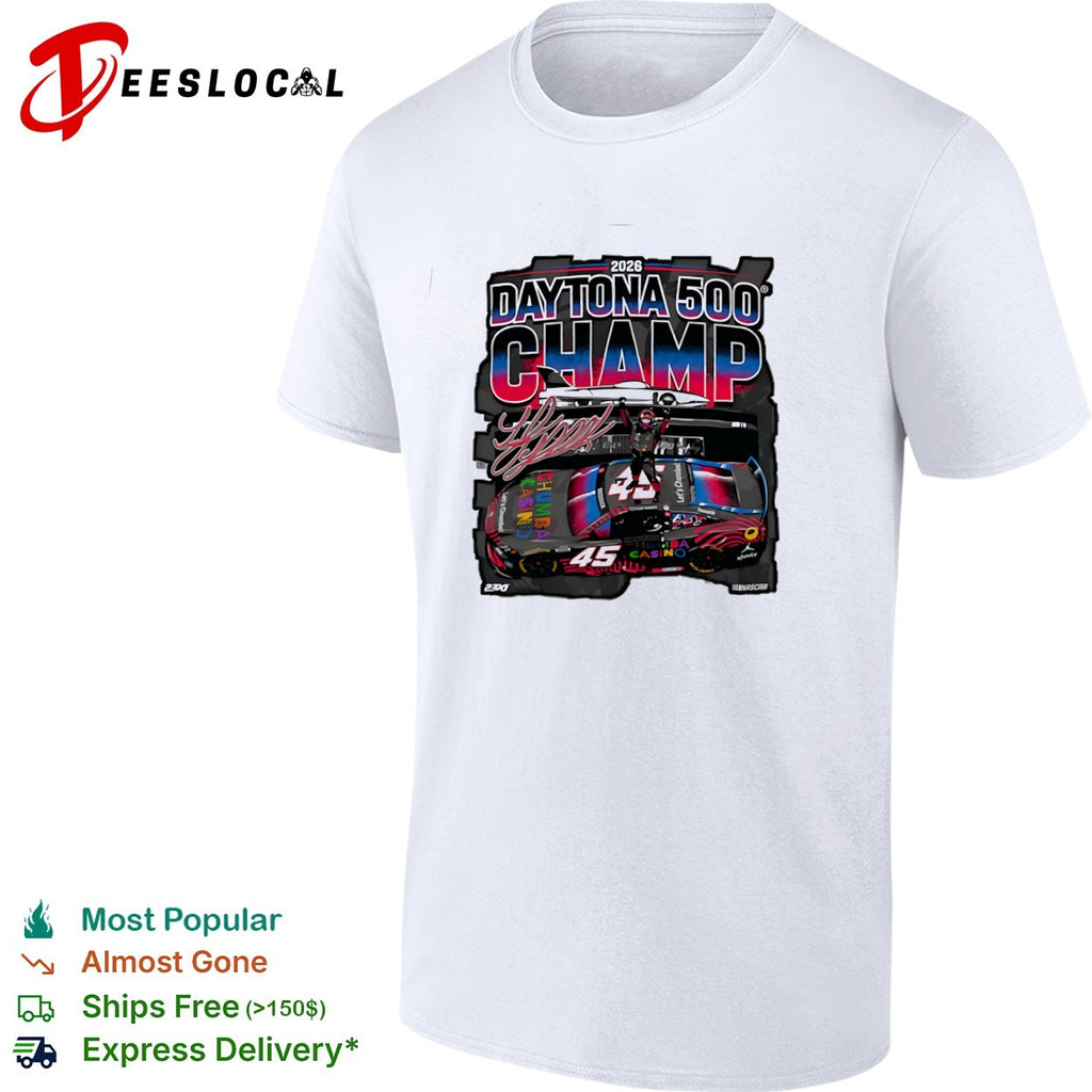 Tyler Reddick 23XI Racing NASCAR 2026 Daytona 500 Champ Chumba Casino graphic shirt