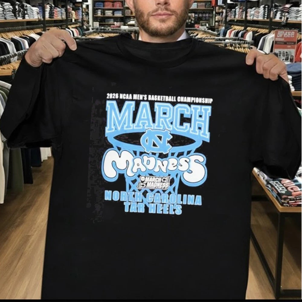 UNC Tar Heels 2026 NCAA Men’s Basketball Championship March Madness Shirt