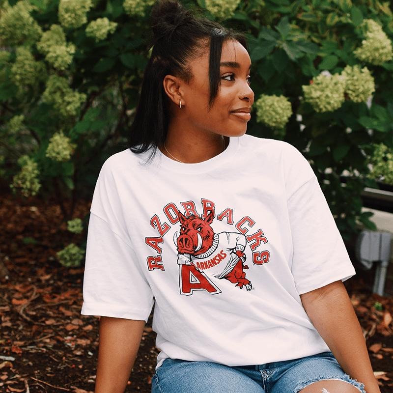 UNIVERSITY OF ARKANSAS VAULT LEANING HOG T-SHIRT Hoodie, Sweatshirt | TeeBloomCo.com