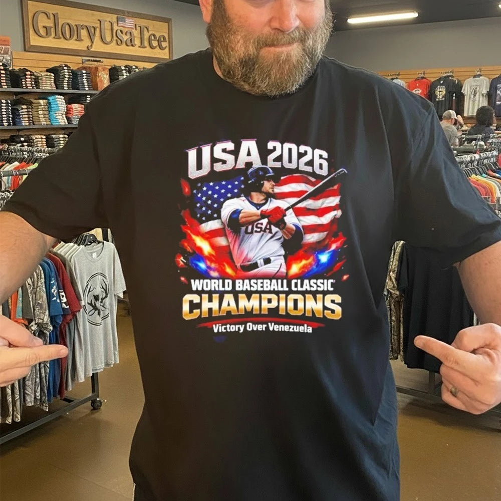 USA 2026 World Baseball Classic Champions Victory Over Venezuela Shirt