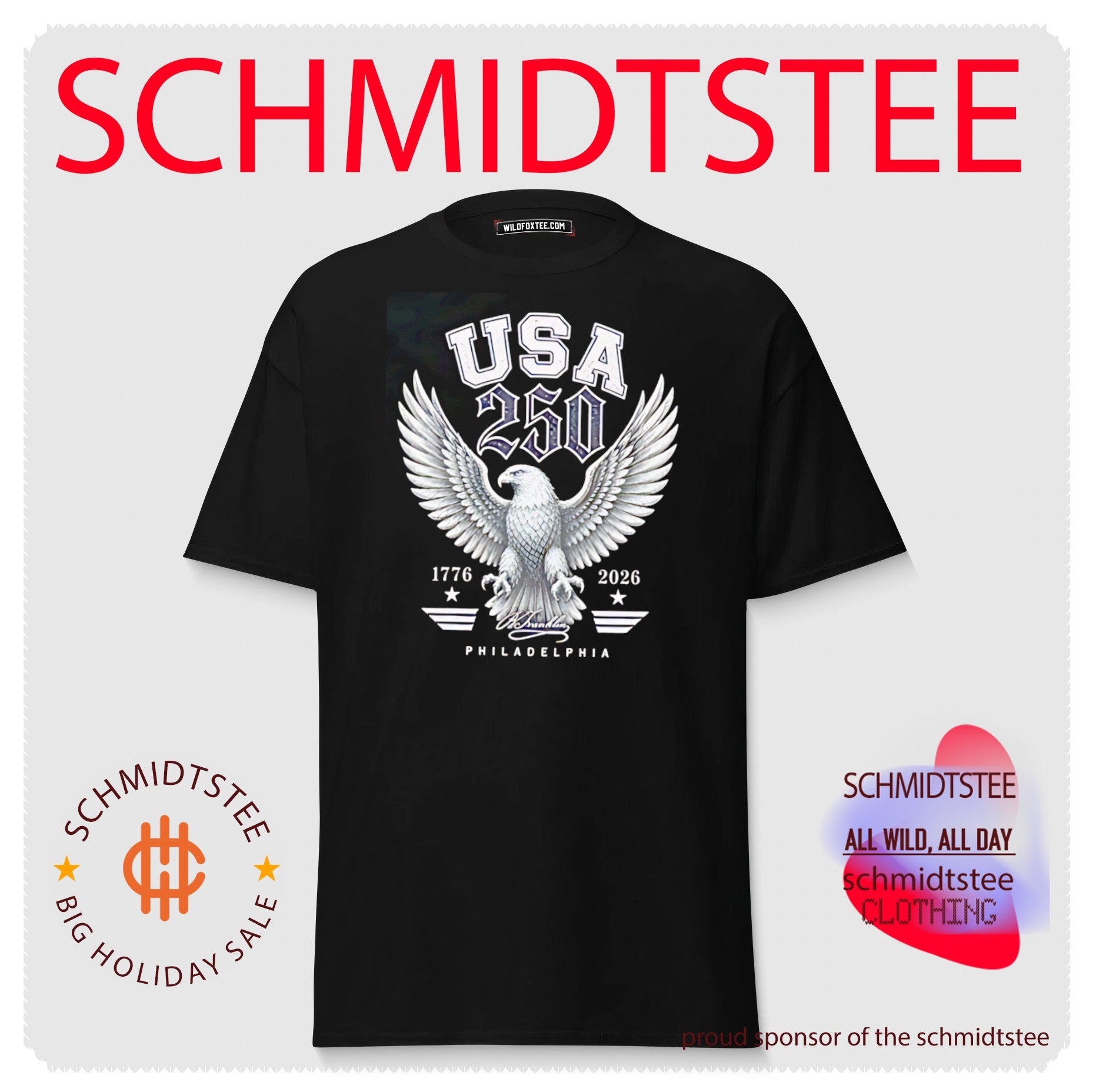 USA 250 years 1776-2026 Philadelphia patriotic eagle shirt