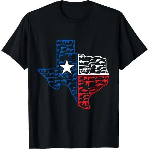 USA Guns Patriotic Texan America Texas T-Shirt Made in USA Hoodie, Sweatshirt | TeeBloomCo.com
