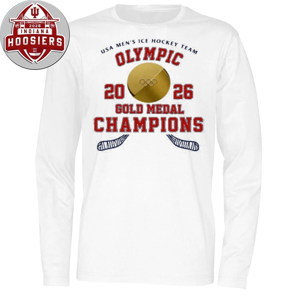 USA Men’s Ice Hockey Team Olympic 2026 Gold Medal Champions Logo T-Shirt