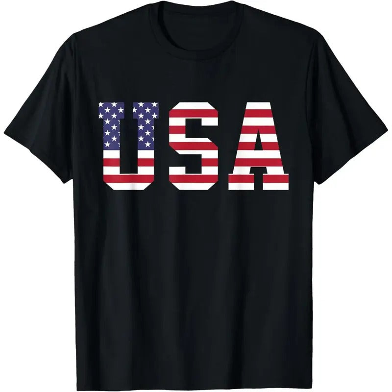 USA National American Flag 4th Of July T-Shirt made in usa Hoodie, Sweatshirt | TeeBloomCo.com