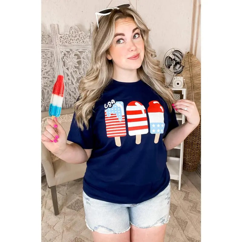 USA Popsicle Americana T-Shirt Hoodie, Sweatshirt | TeeBloomCo.com