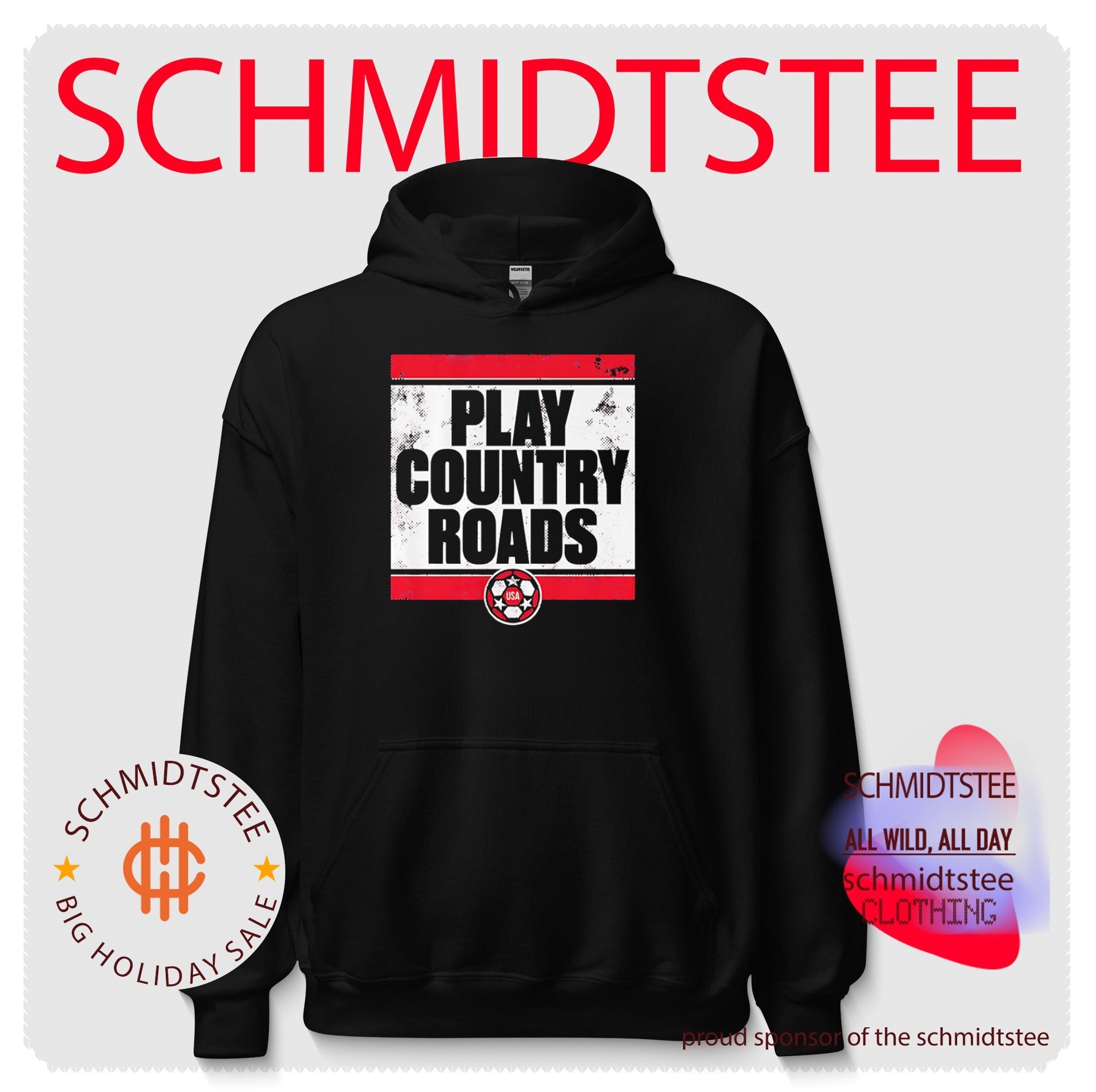 USA Soccer Play Country Roads Distressed shirt