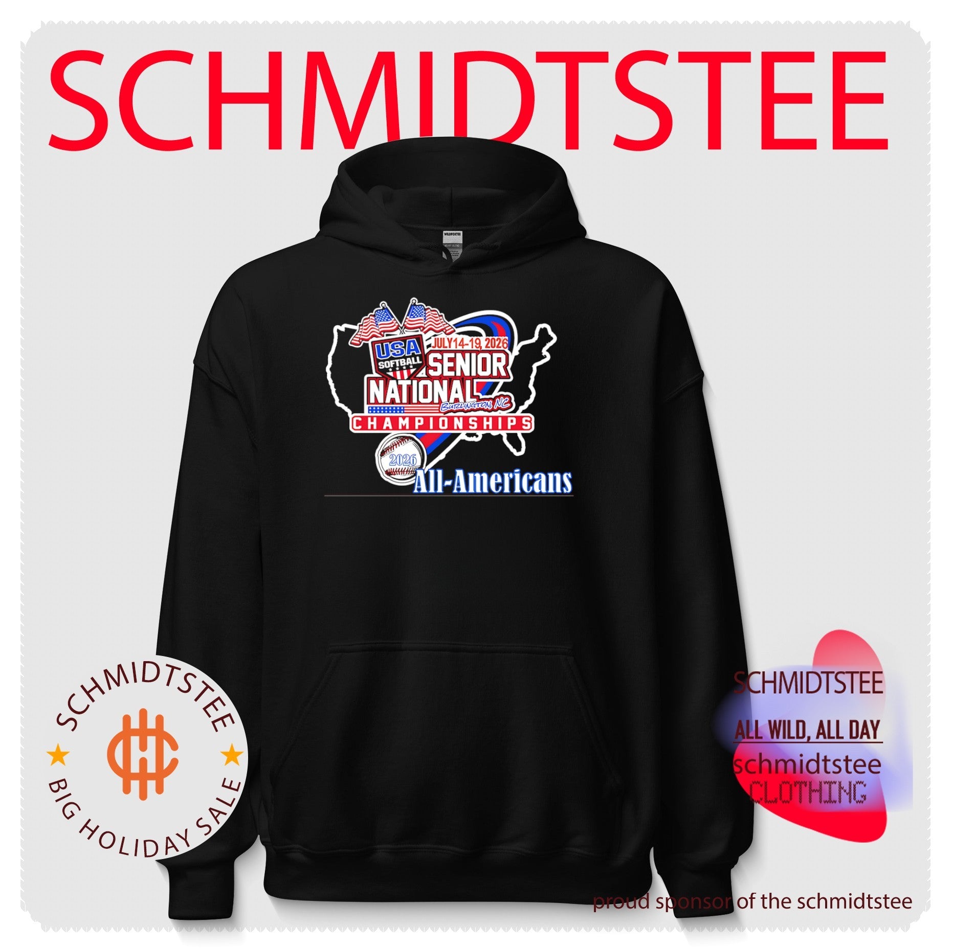 USA Softball Senior National Championships Burlington NC 2026 All-Americans shirt