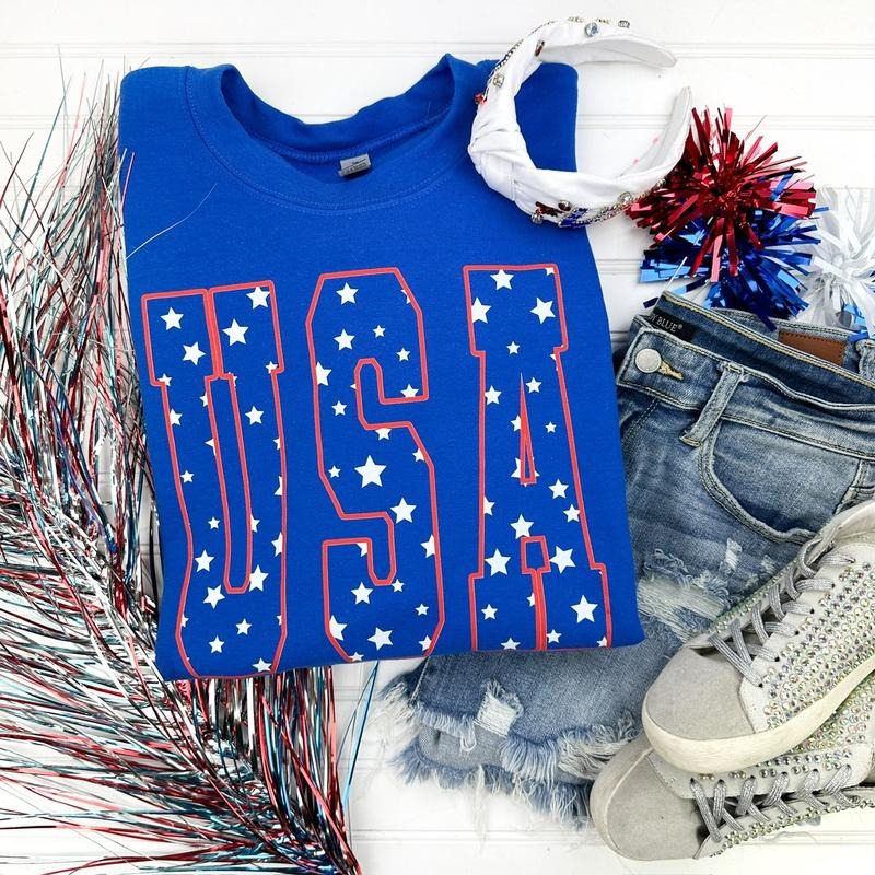 USA Stars Sweatshirt T-Shirts, Hoodie | TeeBloomCo.com