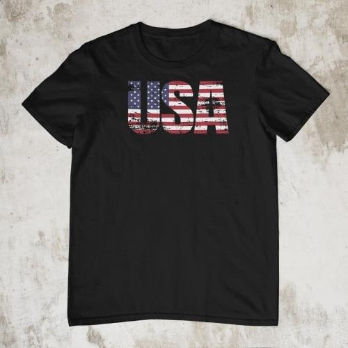 USA Vintage Flag T Shirt United States of America Independence Day Shirt Fourth of July Shirt Print Design America...